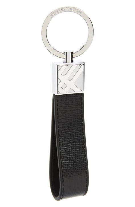 burberry with chains|Burberry leather keychain.